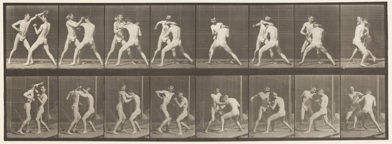 Boxe à main ouverte - Eadweard Muybridge