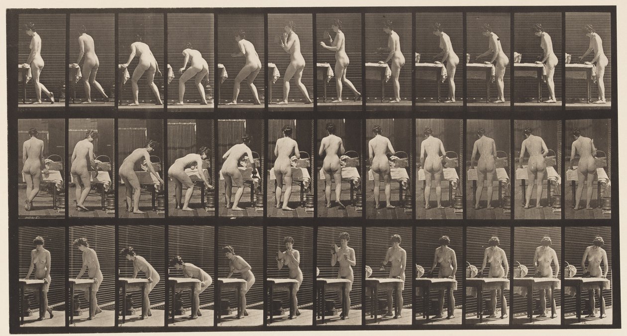 Repassage des vêtements - Eadweard Muybridge