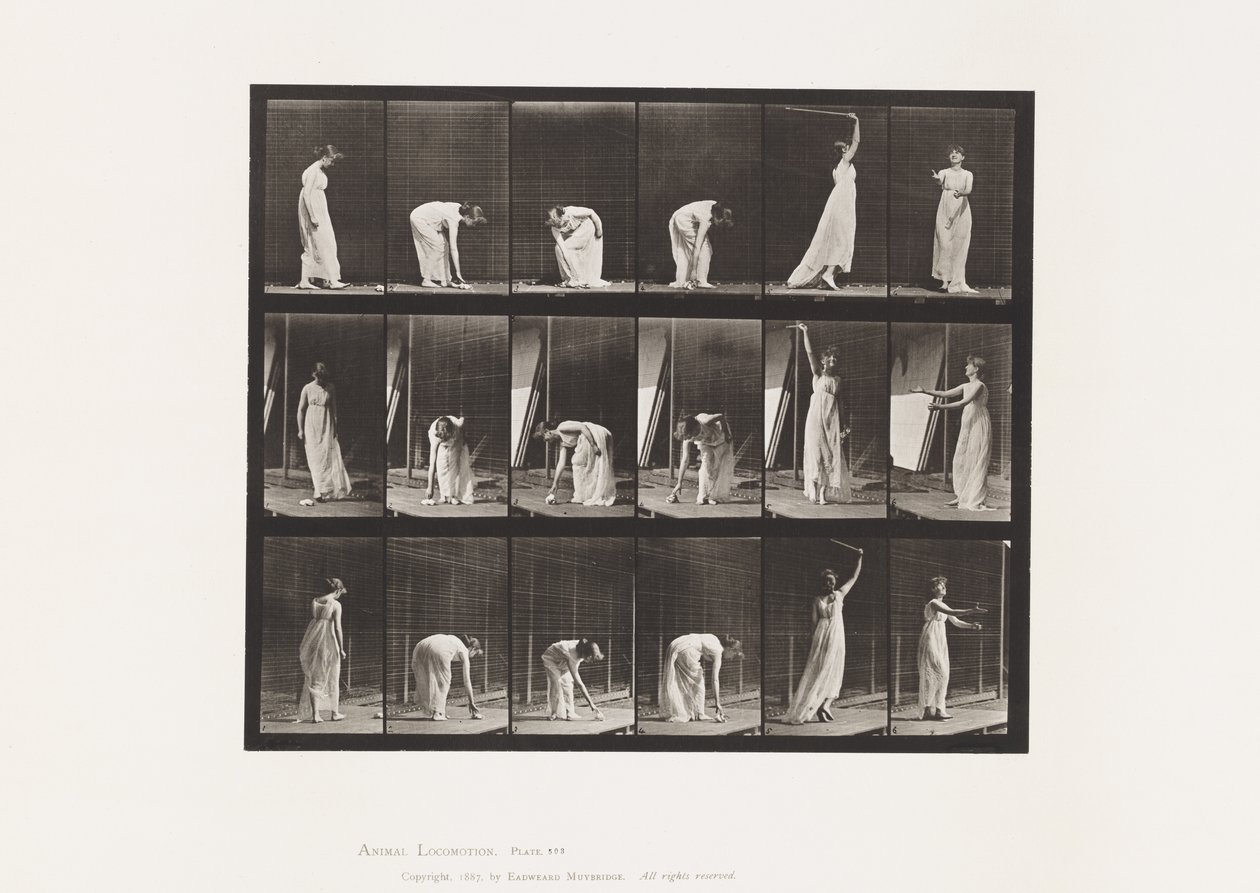 Planche 503. Divers - Se penchant, etc. - Eadweard Muybridge