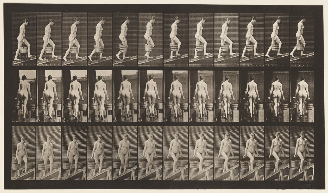 Plaque 81. Monter une pente - Eadweard Muybridge