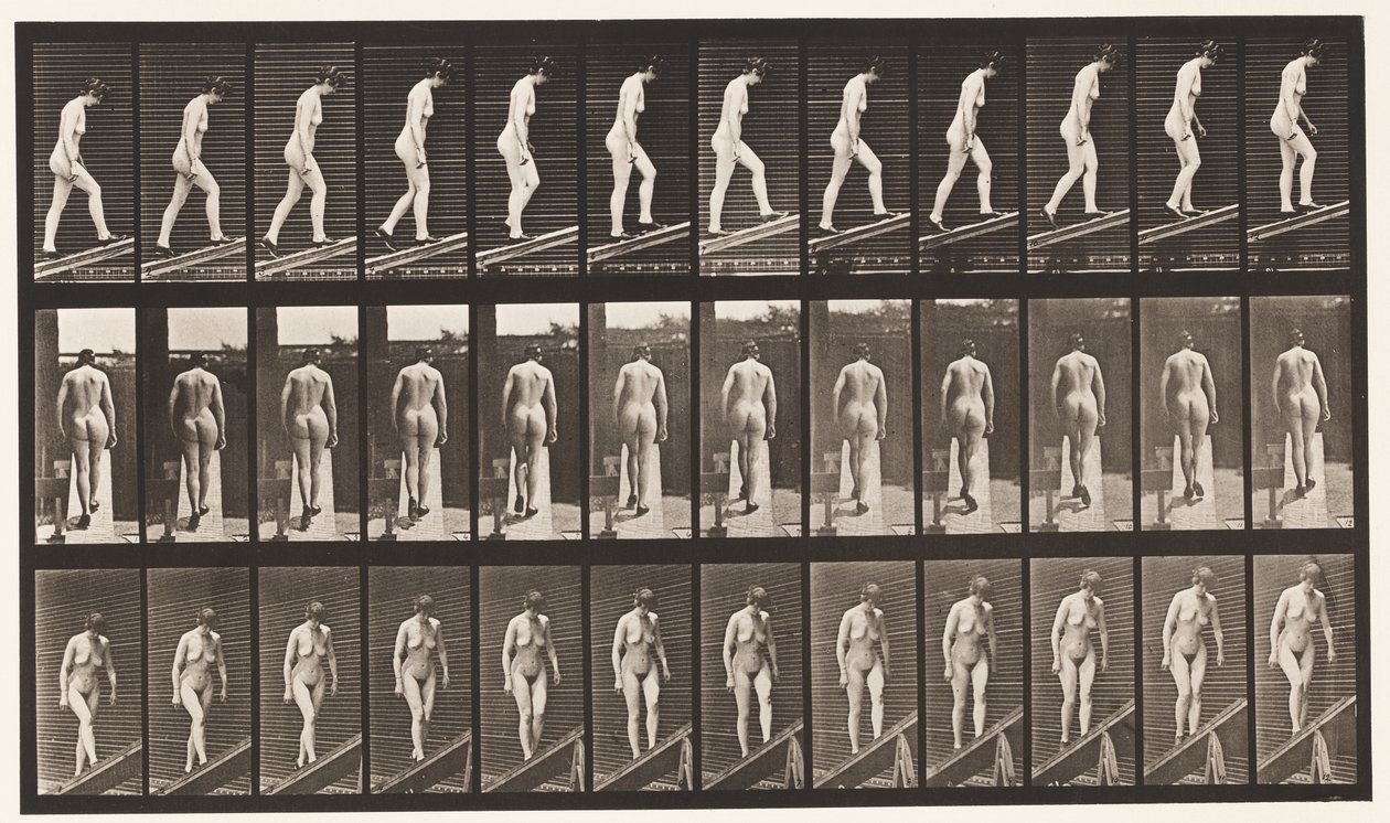 Planche 85. Monter une pente - Eadweard Muybridge