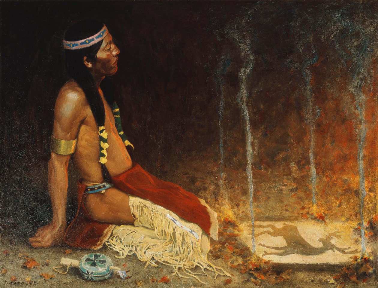 Le magicien - Eanger Irving Couse