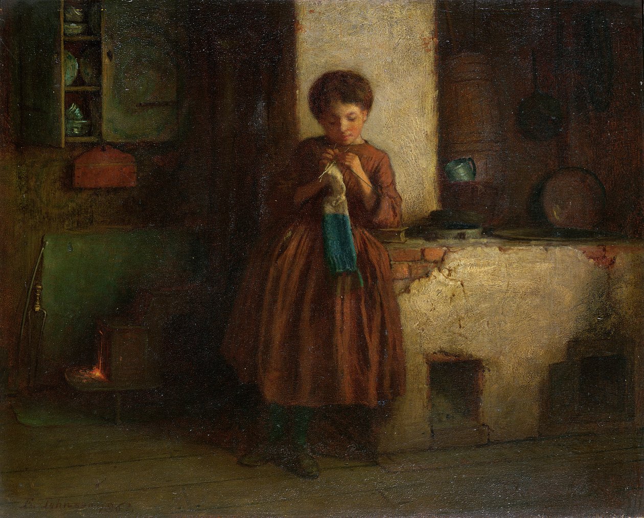 Tricot pour les soldats, 1861 - Eastman Johnson