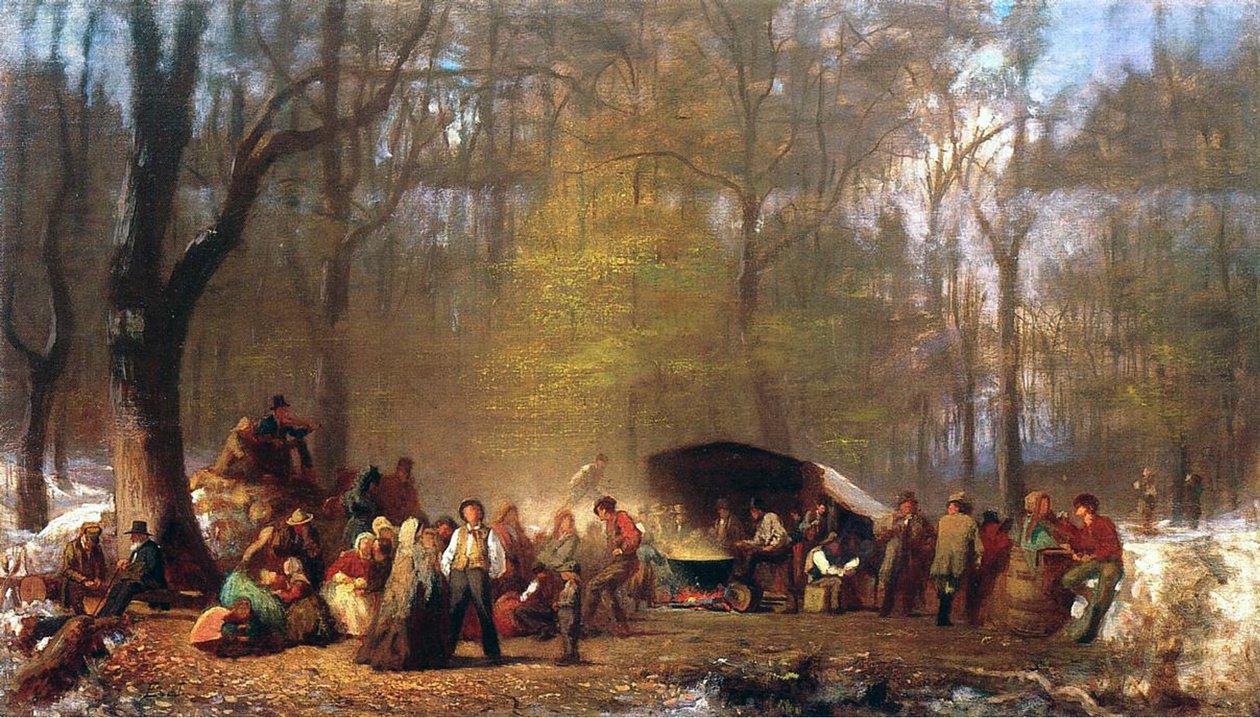 Le sucrage au camp, 1864-66 - Eastman Johnson