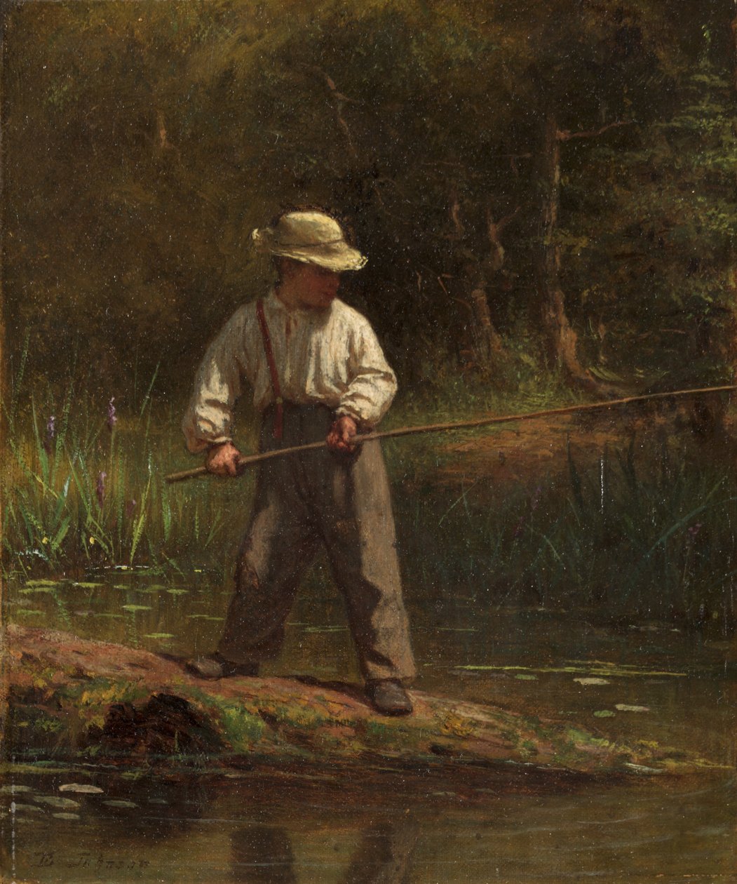 Garçon pêchant, 1860s - Eastman Johnson