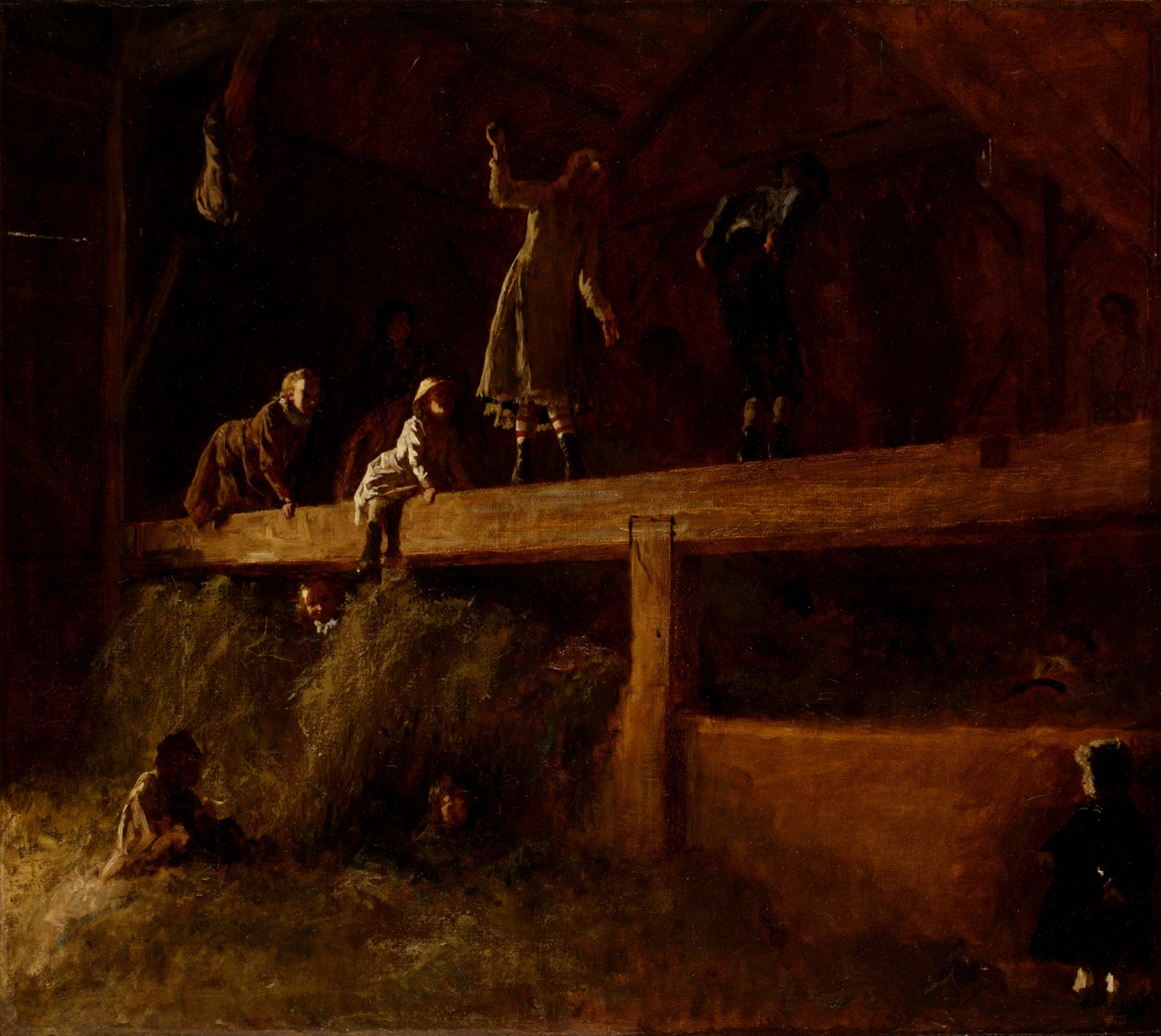 Dans le grenier à foin, vers 1878 - Eastman Johnson