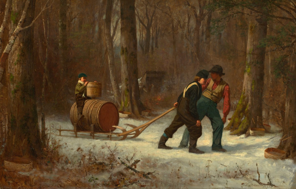 En route vers le camp, 1873 - Eastman Johnson