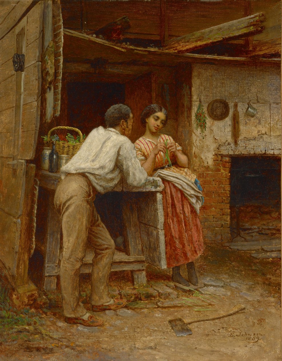 Cour amoureuse du Sud, 1859 - Eastman Johnson