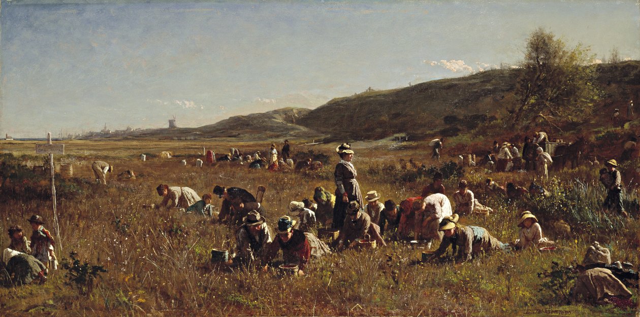 La récolte de canneberges. Île de Nantucket, 1880 - Eastman Johnson