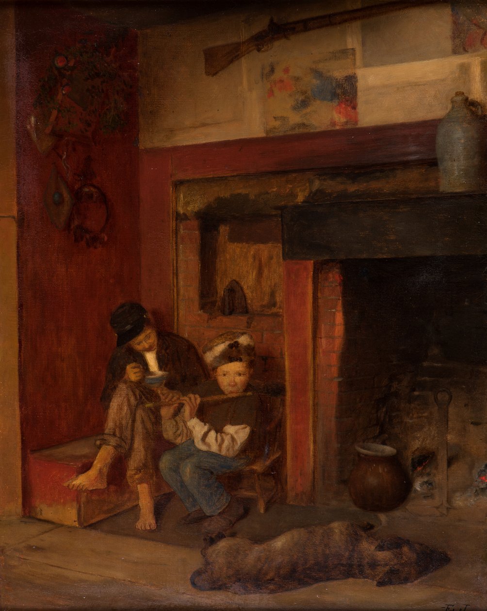 Le Fifre et son ami, 1870-80 - Eastman Johnson