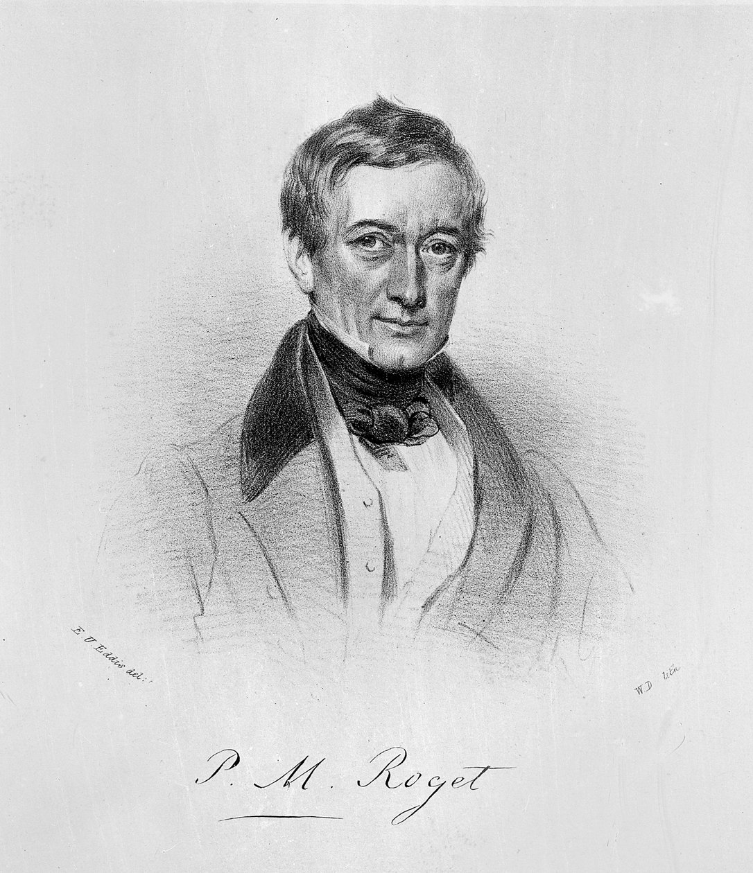 P.M. Roget, c.1835 (lithographie) - Eden Upton (after) Eddis