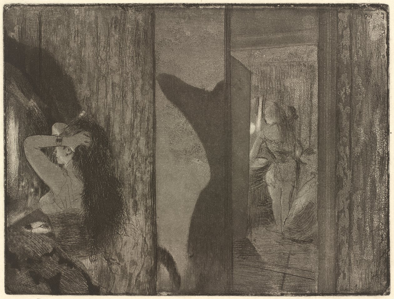 Actrices dans leurs loges - Edgar Degas