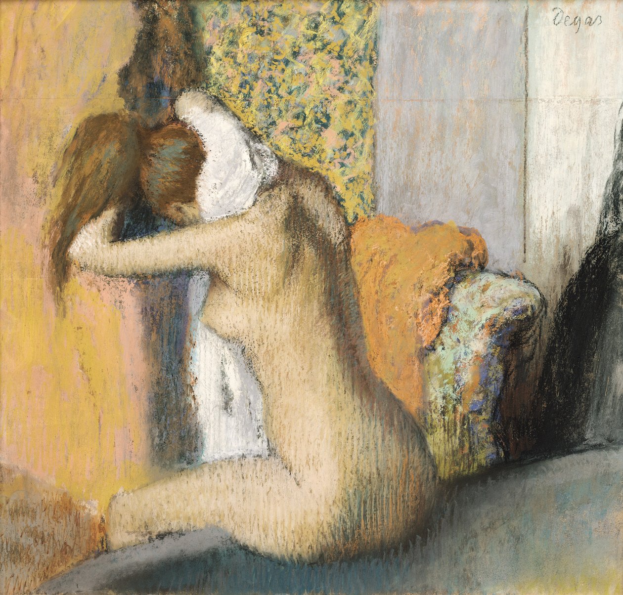 Après le bain, femme séchant son cou, 1898 - Edgar Degas