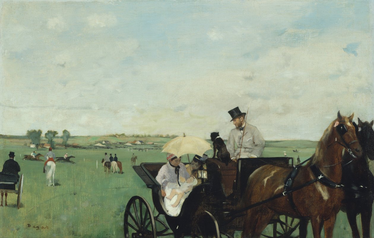 Aux courses à la campagne - Edgar Degas