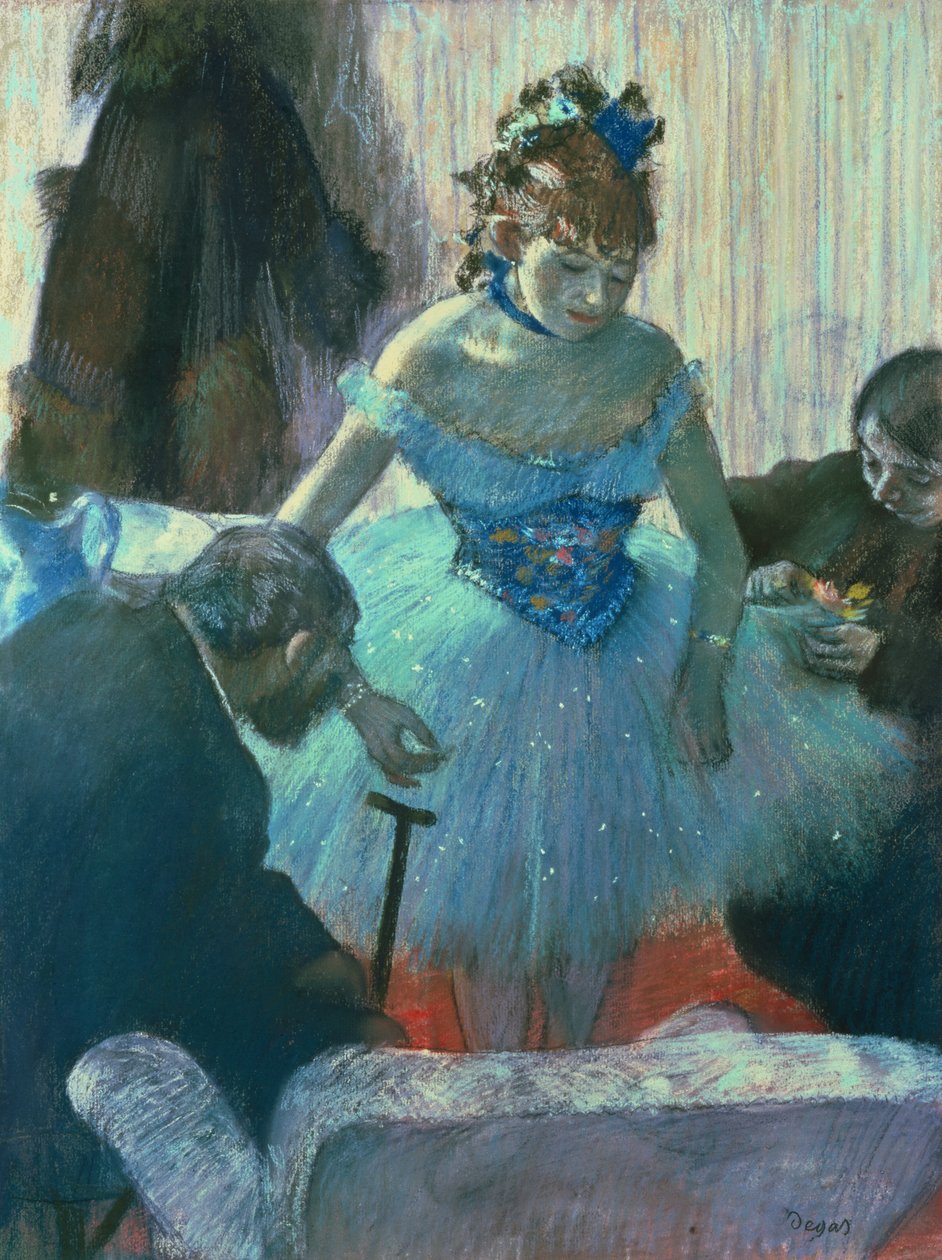 Danseuse dans sa loge - Edgar Degas
