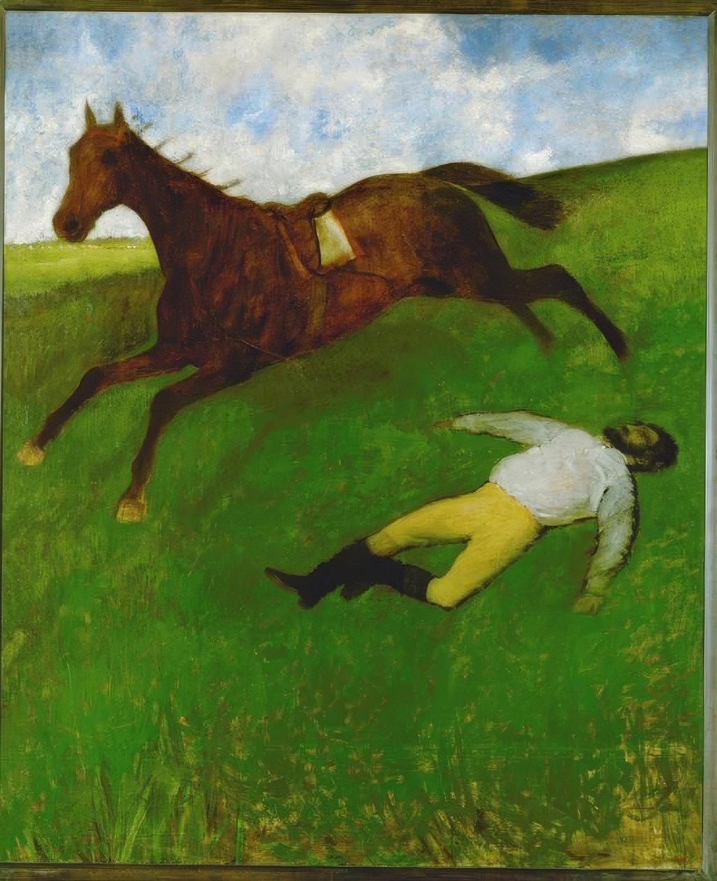 Le jockey blessé - Edgar Degas