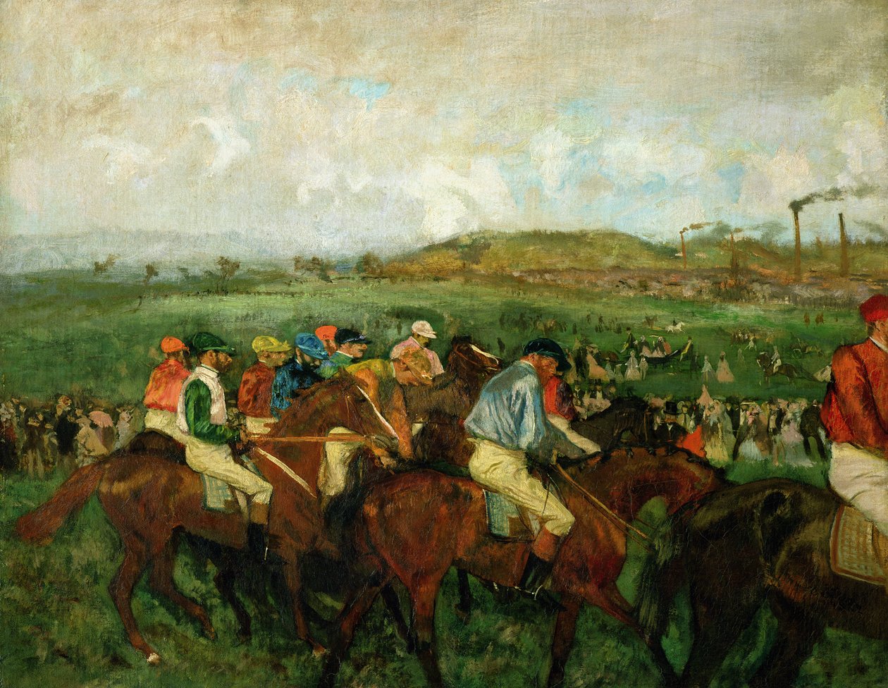 Course de gentlemen. Avant le départ, 1862 - Edgar Degas