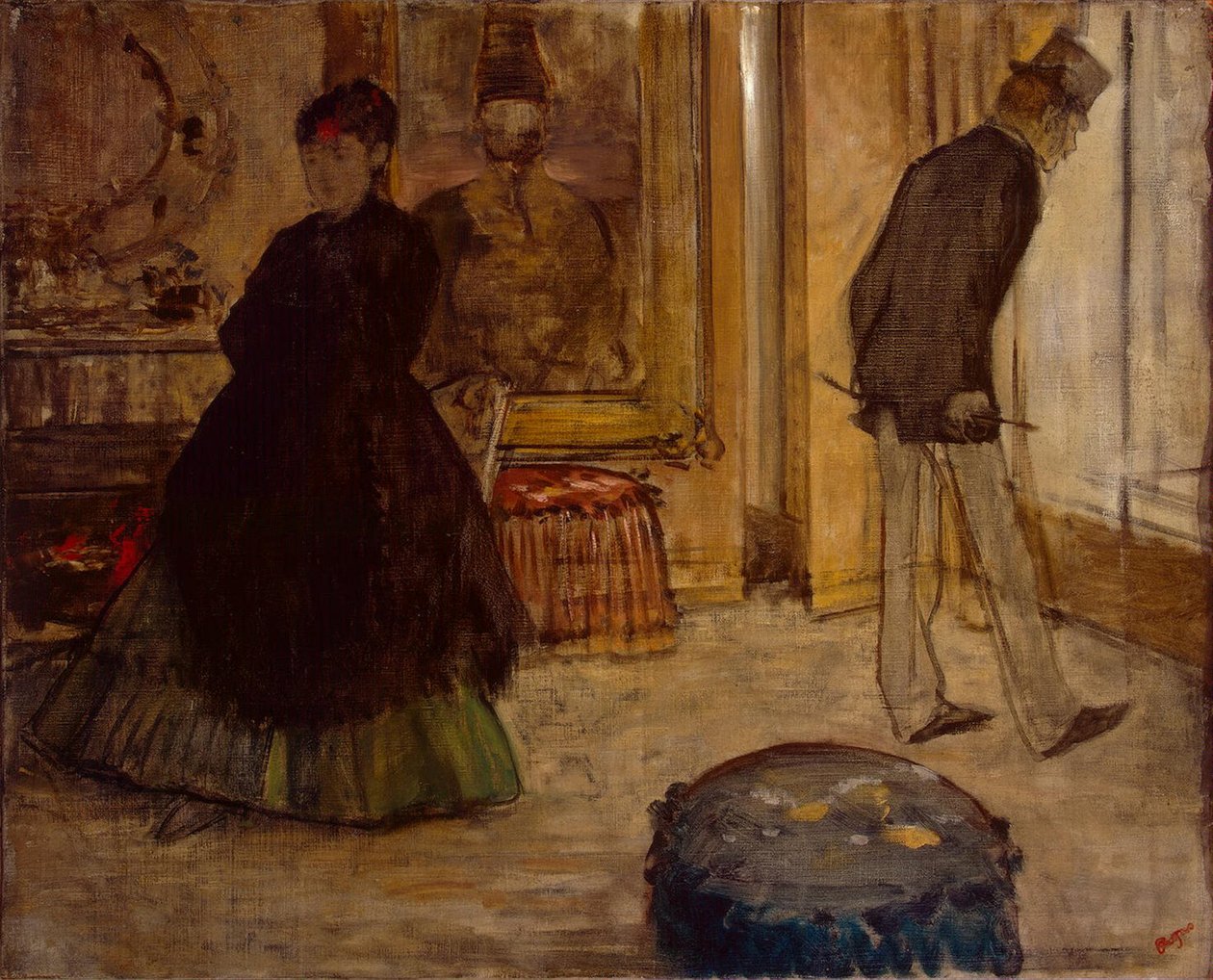 Intérieur avec deux figures, 1869 - Edgar Degas