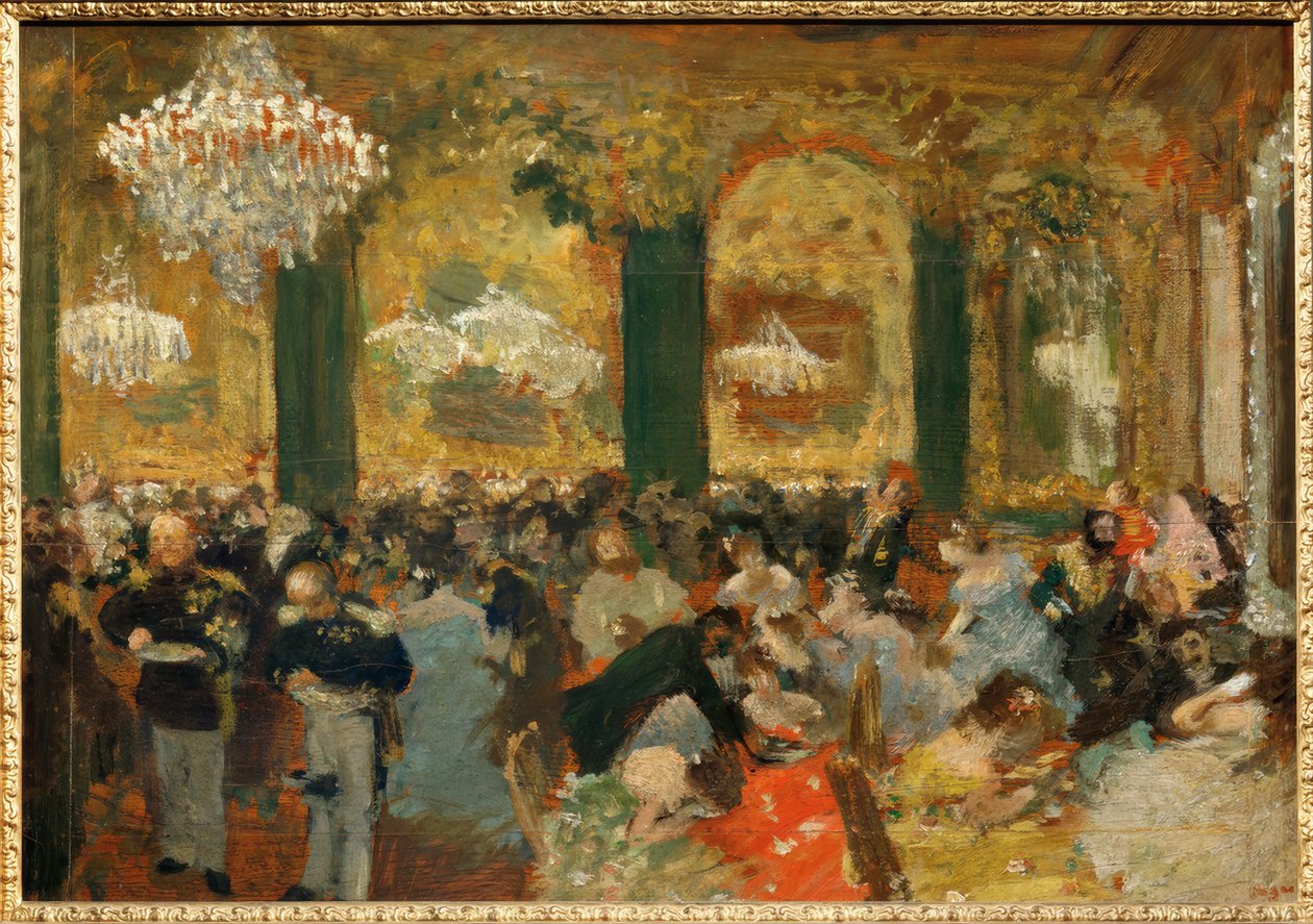 Le souper au bal - Edgar Degas