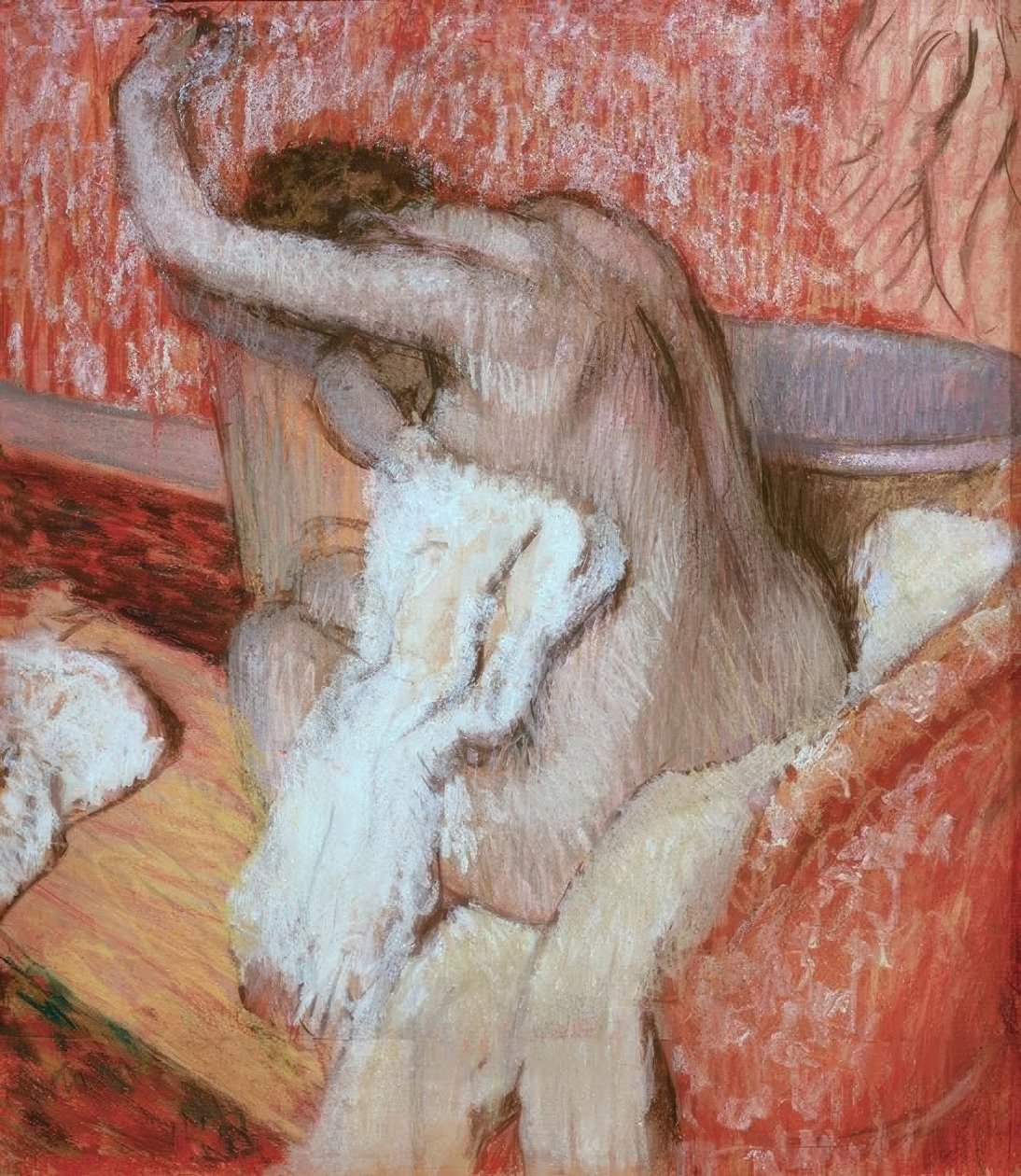 Après le bain; femme se séchant - Edgar Degas