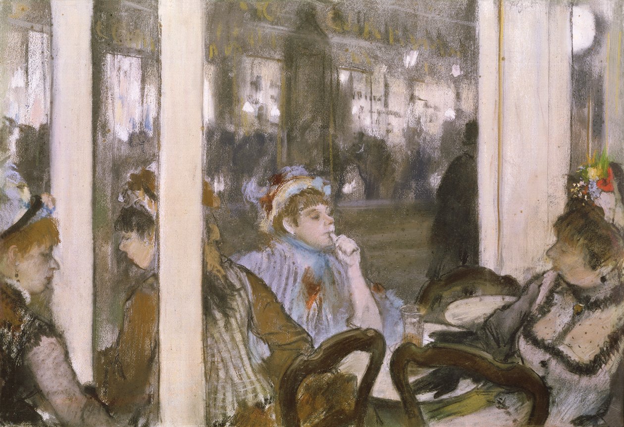 Femmes sur une terrasse de café, 1877 - Edgar Degas