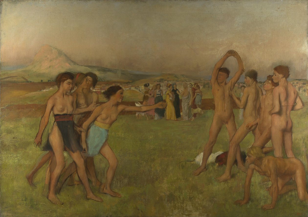Jeunes Spartiates - Edgar Degas