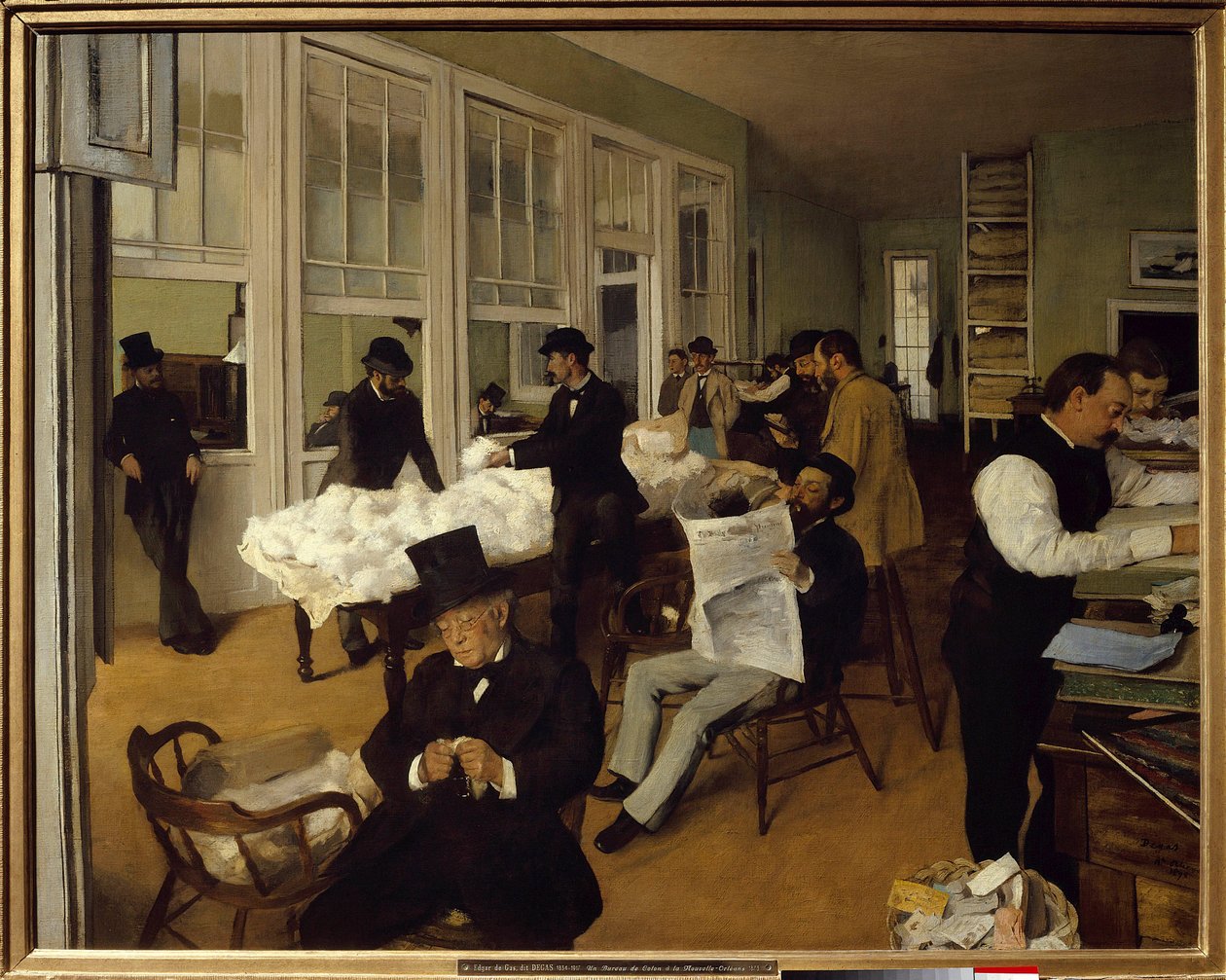 Un bureau de coton à la Nouvelle-Orléans - Edgar Degas
