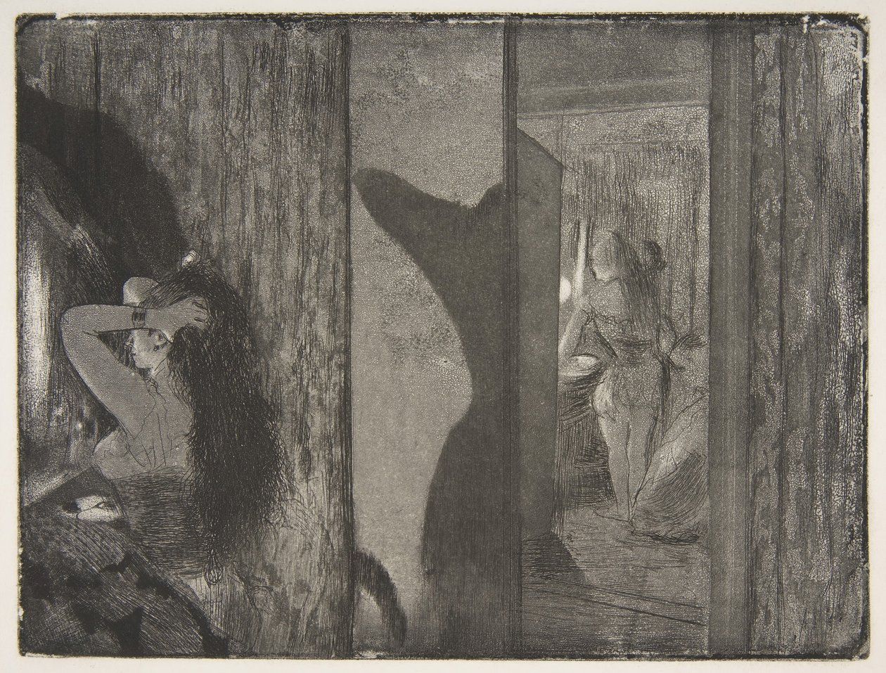 Actrices dans leurs loges - Edgar Degas
