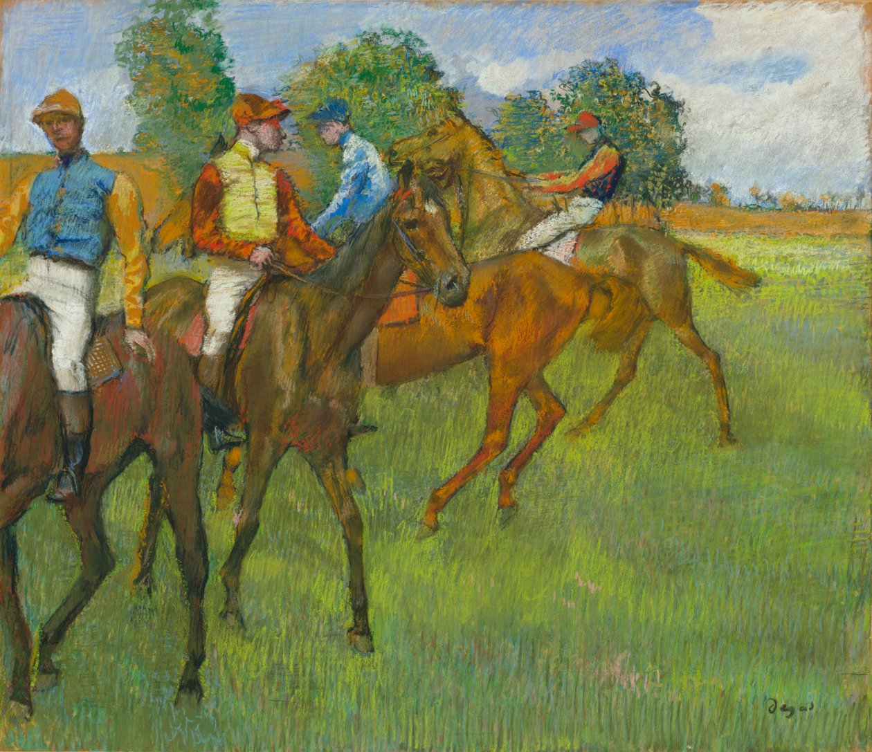 Avant la Course - Edgar Degas