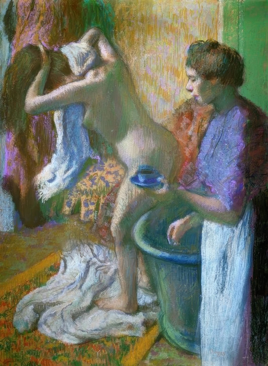 Petit déjeuner après le bain - Edgar Degas