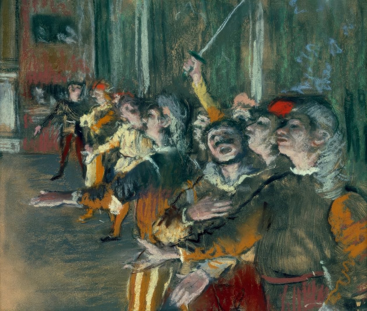 Choristes, aussi appelés les figurants - Edgar Degas