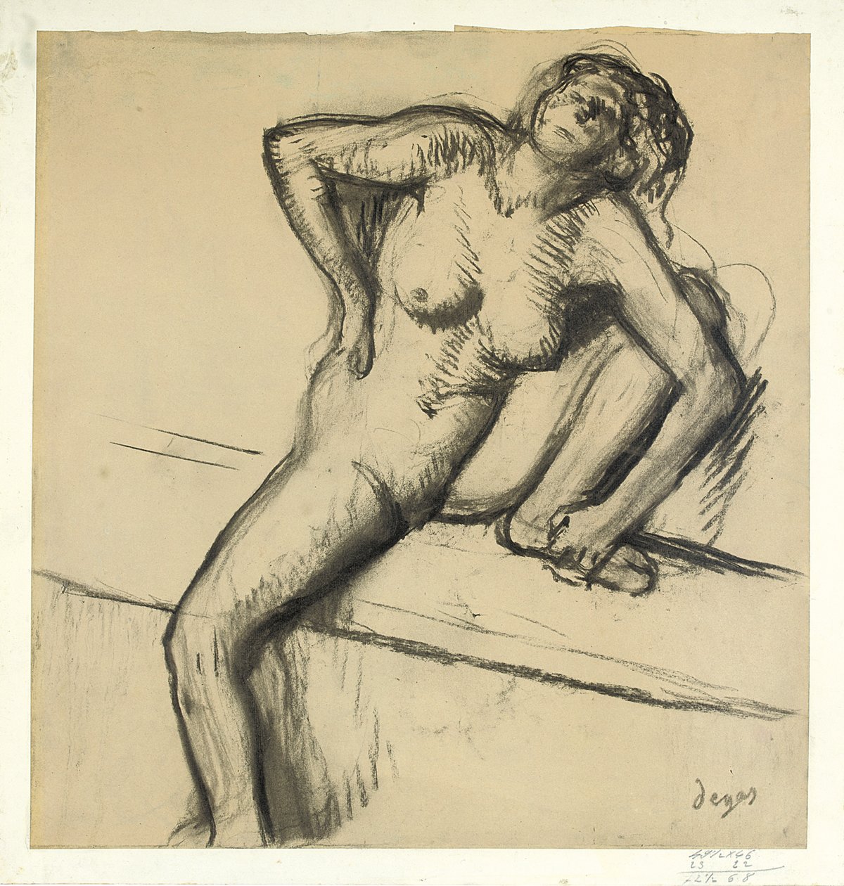 Nu accroupi - Edgar Degas