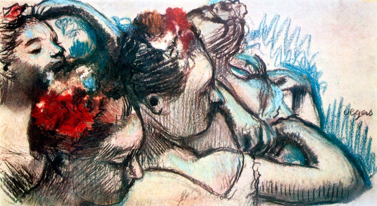 Têtes de danseurs, 1899 - Edgar Degas