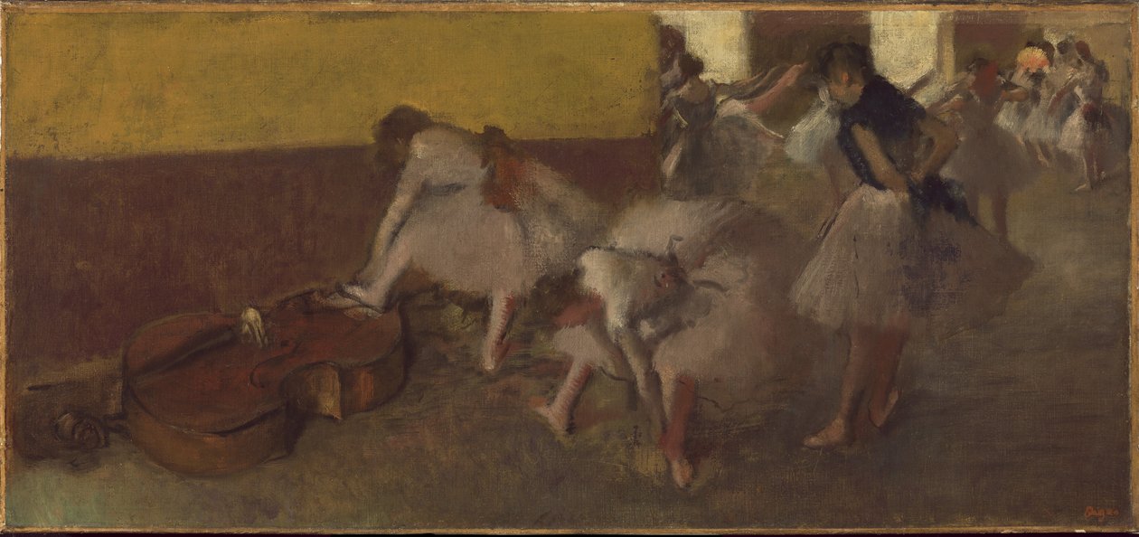Danseurs dans la loge verte, vers 1879 - Edgar Degas