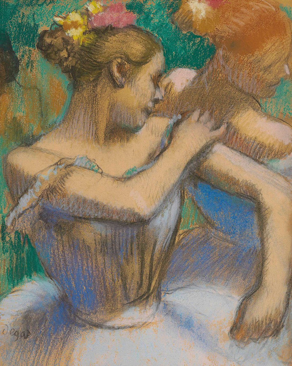 Danseuse rajustant ses épaulettes - Edgar Degas