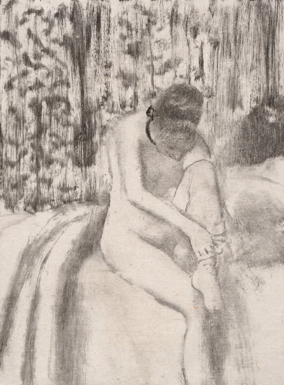 Fille mettant ses bas, 1876-77 - Edgar Degas