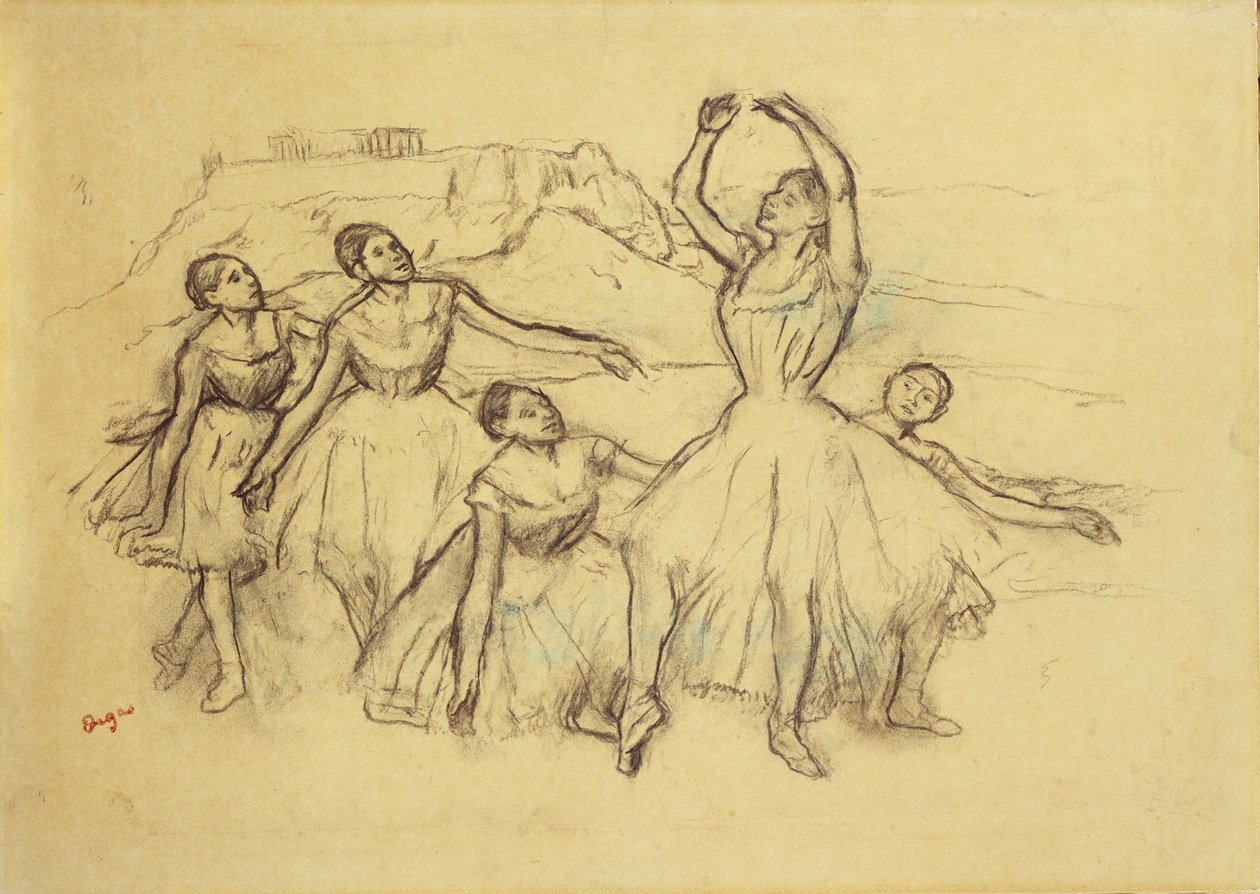 Groupe de Danseurs, c.1890-95 - Edgar Degas