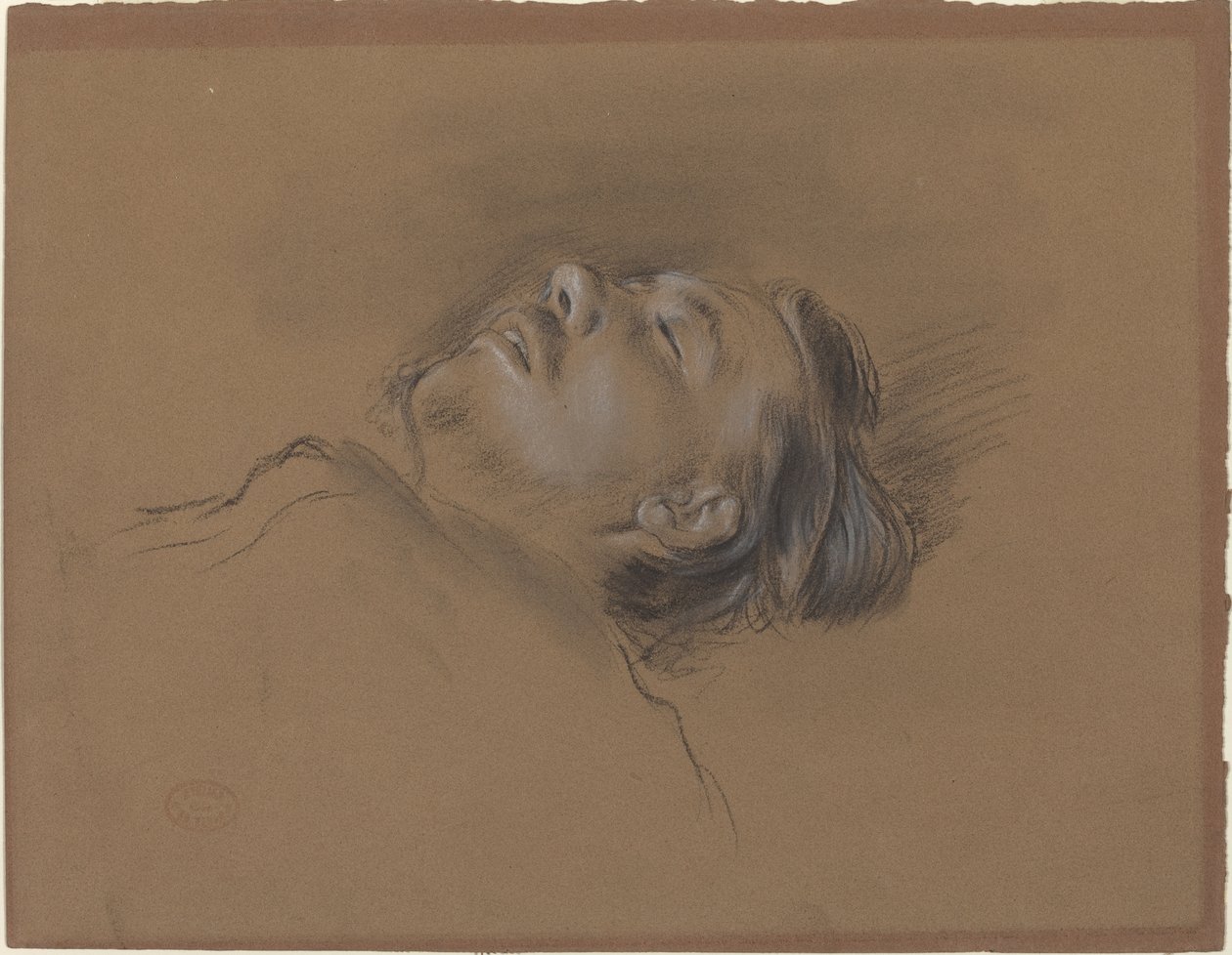 Tête du jockey tombé - Edgar Degas
