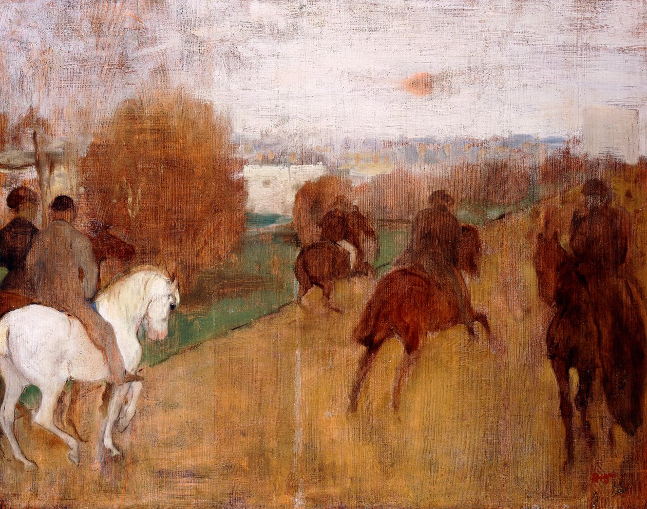 Cavaliers sur une route - Edgar Degas