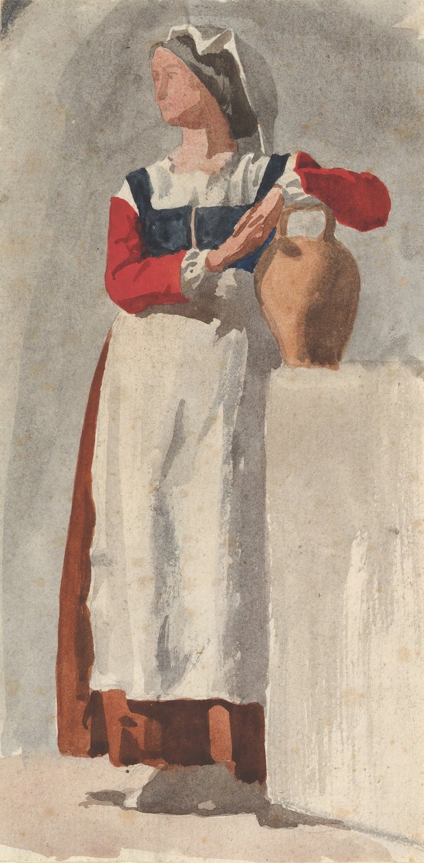 Femme italienne, vers 1856-57 - Edgar Degas.