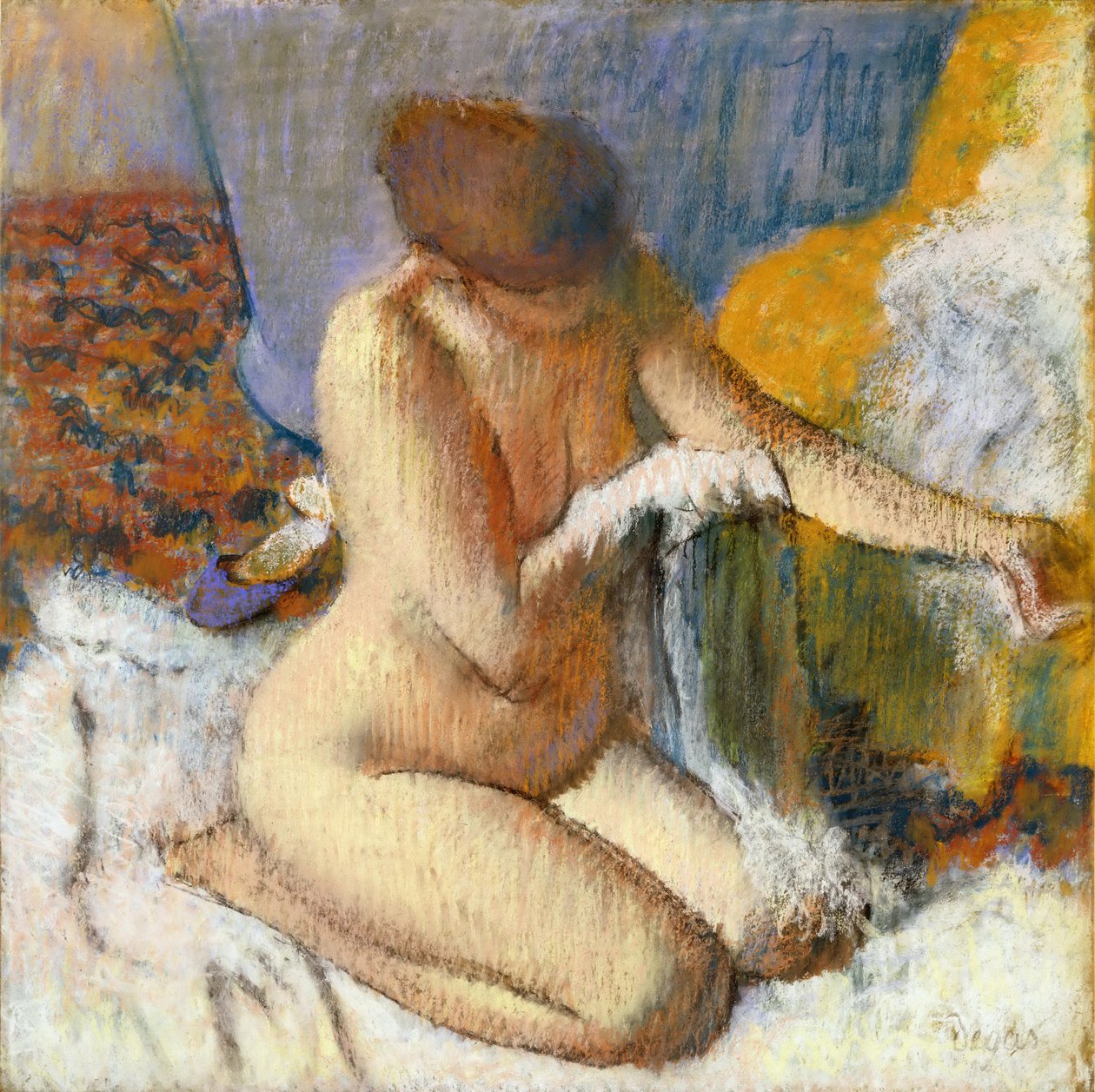 La Sortie du bain - Edgar Degas