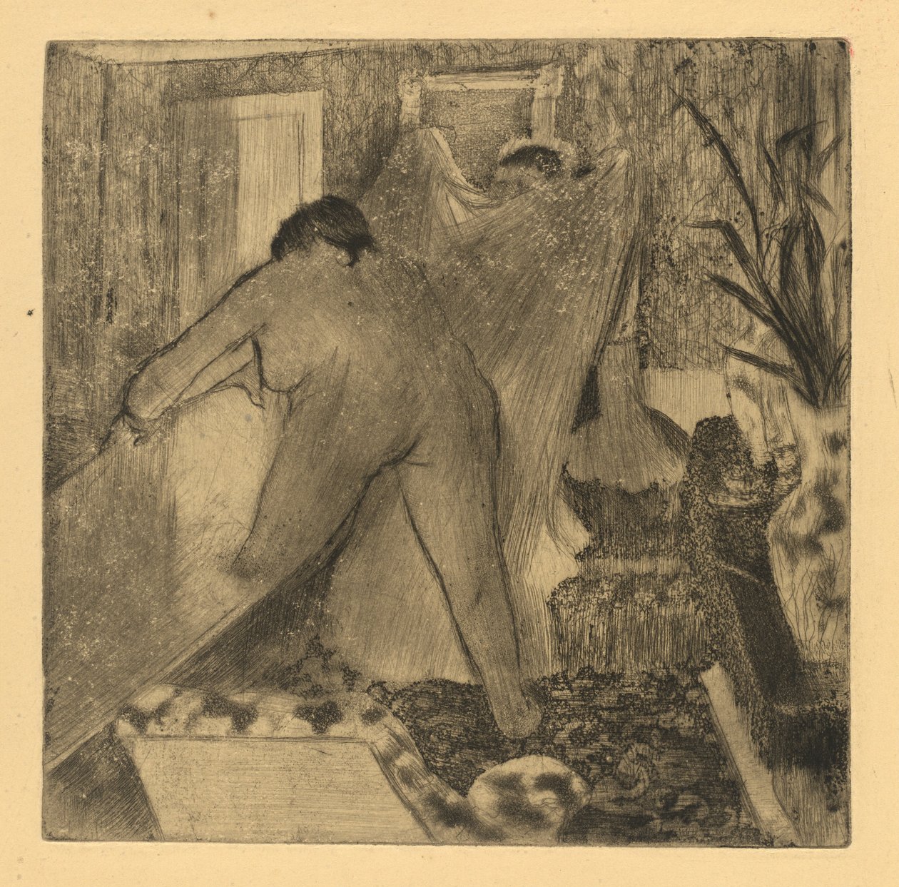 Sortant du bain - Edgar Degas