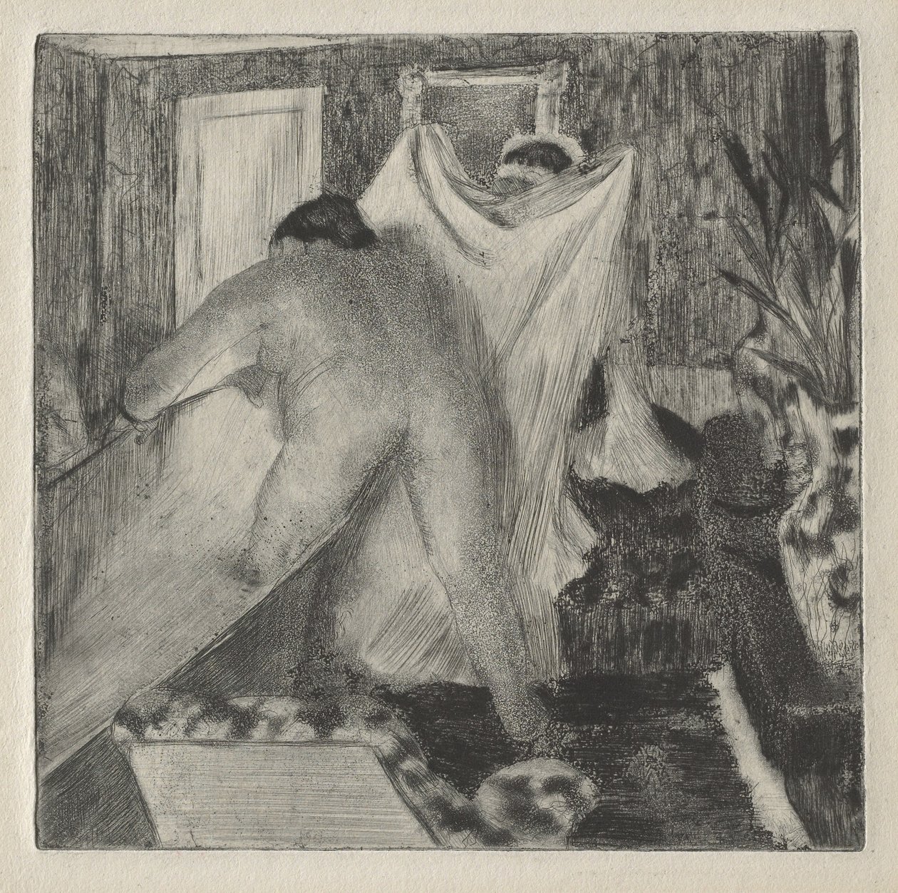 Sortant du bain - Edgar Degas