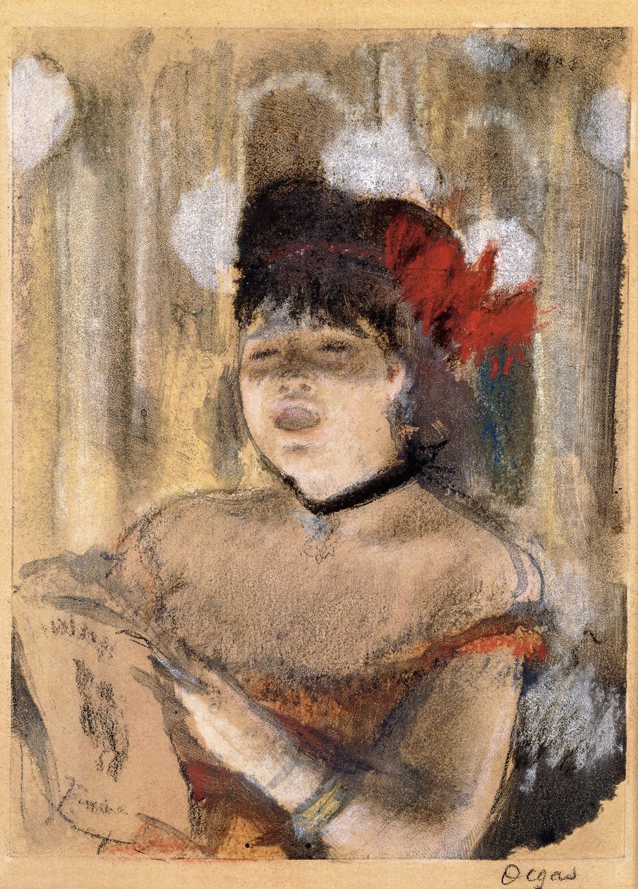 Mademoiselle Dumay, chanteuse, vers 1879 - Edgar Degas