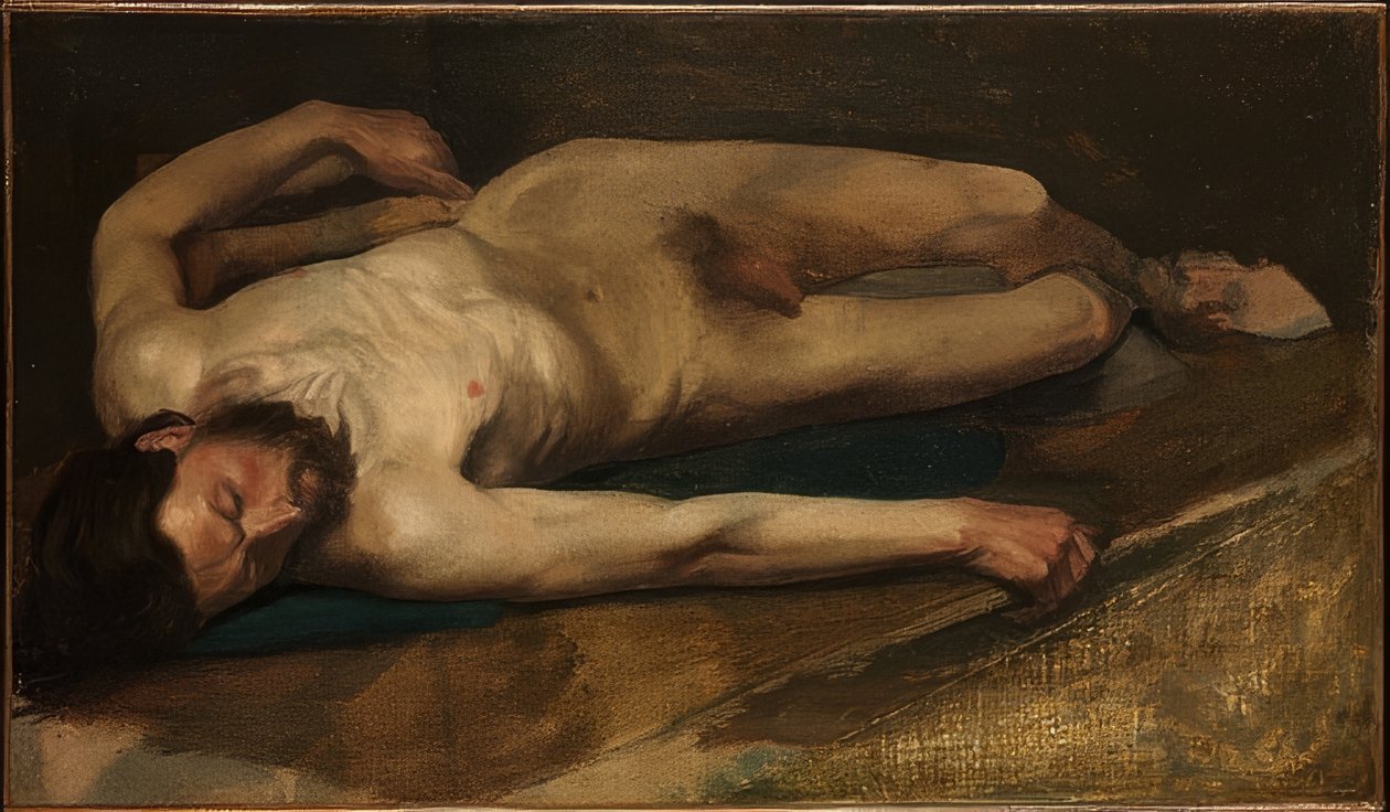 Nu masculin. 1856 - Edgar Degas