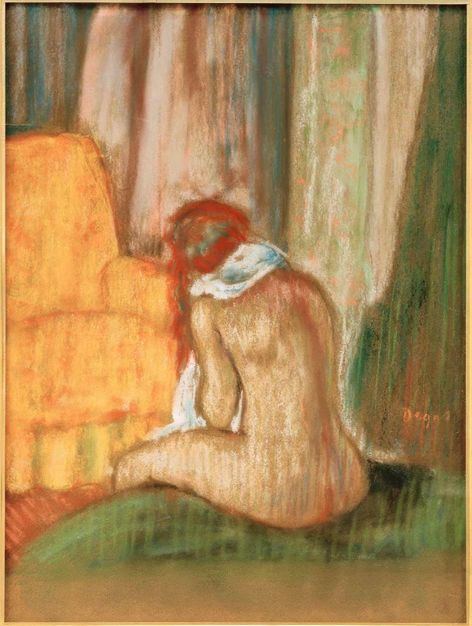 Nu assis de dos - Edgar Degas