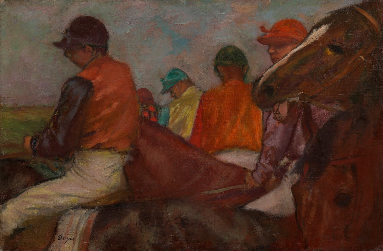 Les Jockeys - Edgar Degas