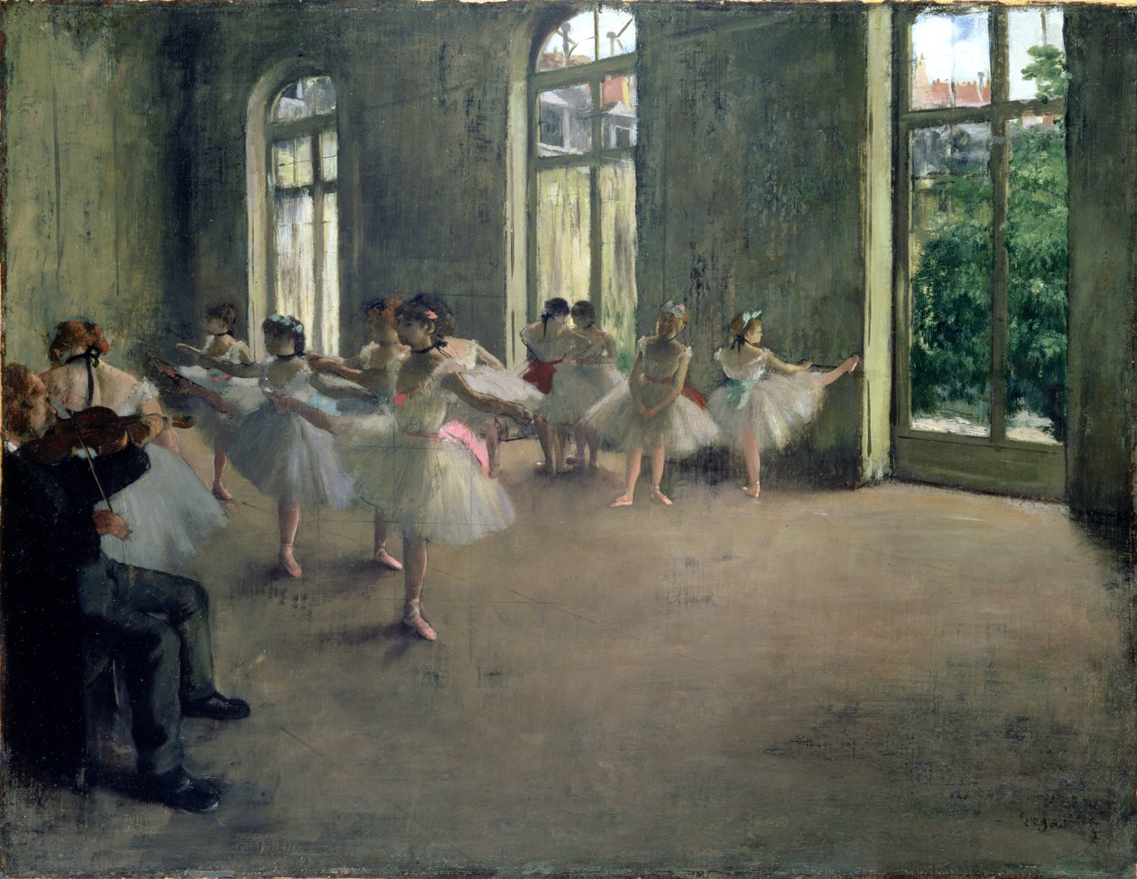 La répétition, vers 1873-78 - Edgar Degas