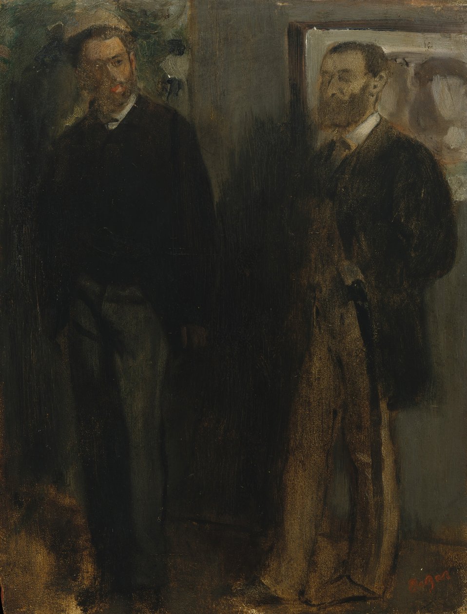Deux hommes - Edgar Degas
