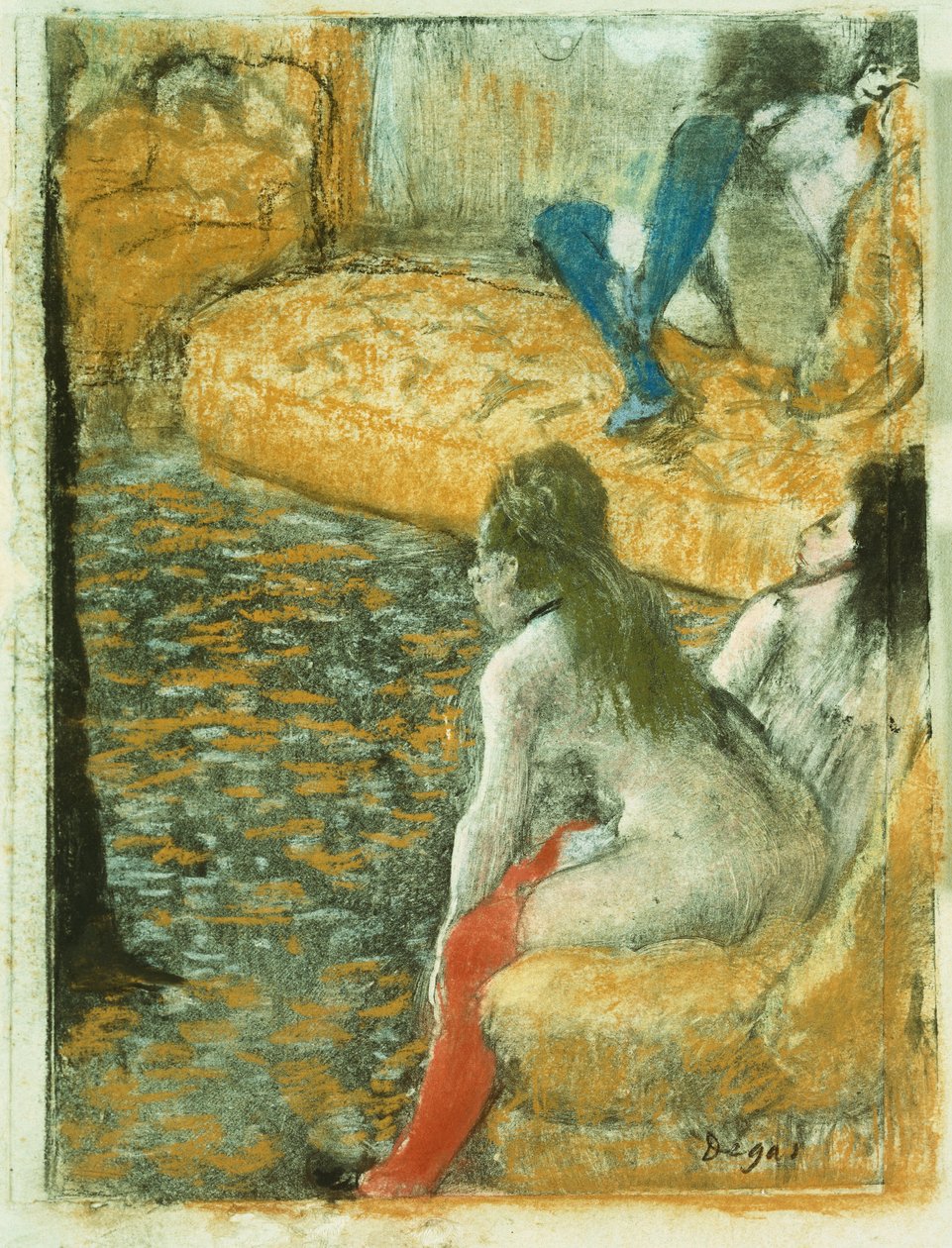 En attendant un client, c.1879 - Edgar Degas